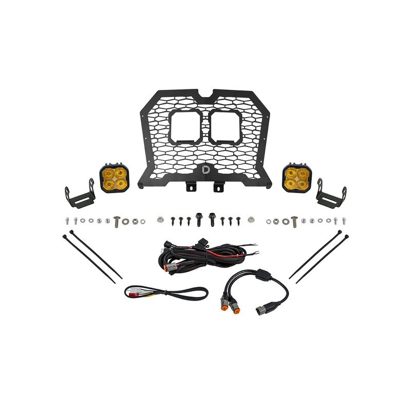  Diode Dynamics - Stage Series LED Grille Kit for 2019-2024 Polaris RZR XPSport Yellow Fog